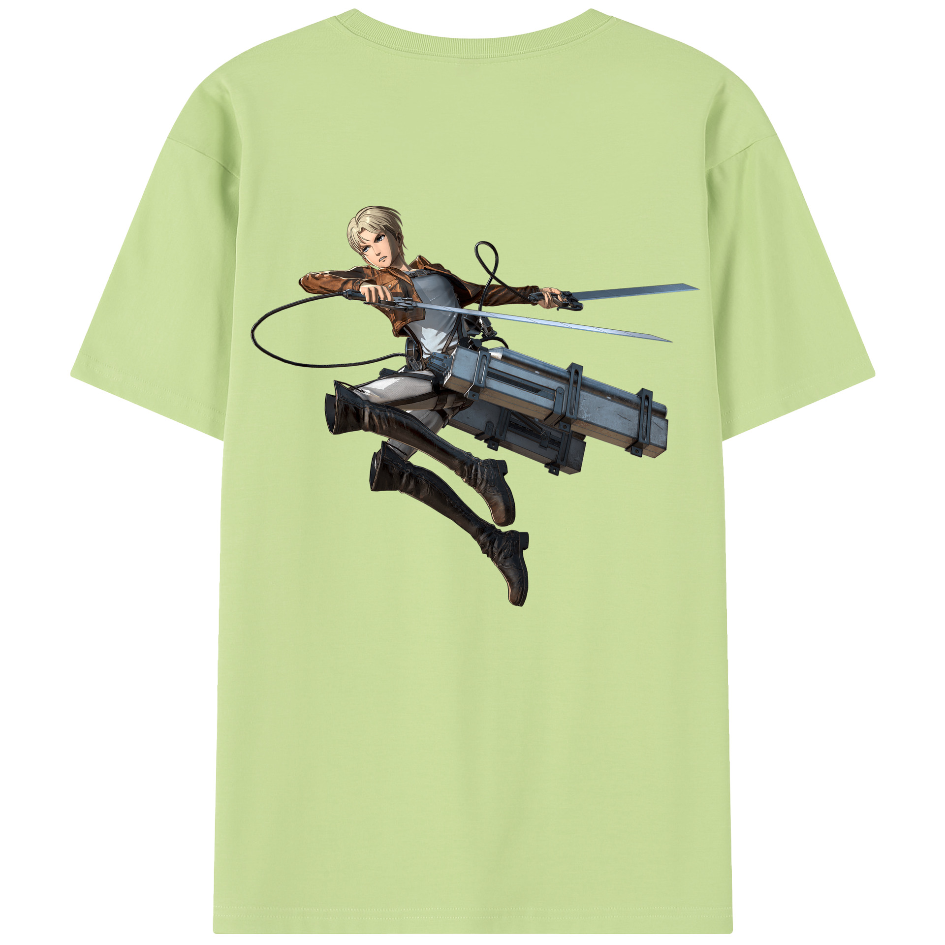 （画像用） 進撃の巨人 Attack on Titan 綿100％半袖Tシャツ（背面プリント）